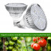Bec LED pentru cresterea plantelor si legumelor la interior, acvariu, Spectru complet, GlowforHome, E27, 100W, 150 Leduri, Argintiu