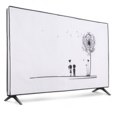 Husa de praf pentru televizor 55 inch, Kwmobile, Alb/Negru, Textil, 51992.06 Husa de praf pentru televizor 55 inch, Kwmobile, Alb/Negru, Textil, 51992.06