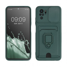 Bumper kwmobile pentru Xiaomi Redmi Note 10/Redmi Note 10S, Silicon, Verde, 60232.169