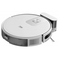 Aspirator robot 2 in 1 Beko VRR60314VW, Wi-Fi, 14.4 V, pana la 150 min, capacitate 0.4 l, Filtru HEPA, Alb