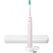 Periuta de dinti sonica electrica Philips Sonicare Seria 3100 HX3673/11, 31000 miscari/minut, 1 mod de curatare, senzor presiune, functia BrushSync, 1 cap de periere, toc de transport, Roz pastel Periuta de dinti sonica electrica Philips Sonicare Seria 3100 HX3673/11, 31000 miscari/minut, 1 mod de curatare, senzor presiune, functia BrushSync, 1 cap de periere, toc de transport, Roz pastel