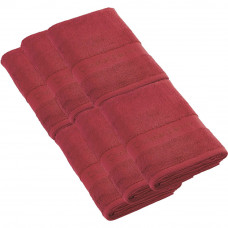 Set 6 prosoape baie Christian Lacroix, 100% bumbac, 570 g/mp, 70 x 140 cm, visiniu