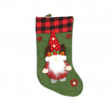 Cizmulita cadouri Craciun, Verde, 47x26 cm