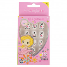 Set 12 Unghii False Pentru Copii, 69 Bufnite