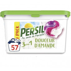 Set 3 bucati de detergent capsule Persil Douceur d'Almond 57, 3 x 19 cicluri de spalare, 403 g , 57 spalari