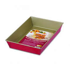 Forma copt 28x23.5x6cm, invelis non-stick, rosu, SNB Forma copt 28x23.5x6cm, invelis non-stick, rosu, SNB