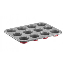 Forma briose 35x26.5x3cm, 12 portii, cu invelis Non-stick, Ambition Cherry Forma briose 35x26.5x3cm, 12 portii, cu invelis Non-stick, Ambition Cherry
