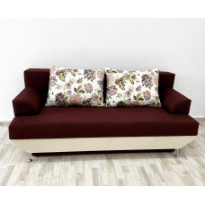 Canapea Andreea FB, culoare visiniu / crem, 190 x 90 cm