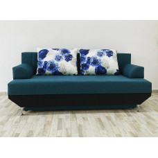Canapea Andreea FB, culoare turcoaz / negru, 190 x 90 cm