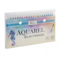 Set markere cu varf pensula Nassau Fine Art 20 bucati