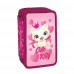 Penar echipat, 3 fermoare, 39 piese, CUTE KITTY