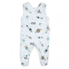 Salopeta de bumbac 100% (182023) Colectia \Star\ Alba Marimea 62 Salopeta de bumbac 100% (182023) Colectia \Star\ Alba Marimea 62