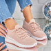 Adidasi Dama Roz din Textil Lazera