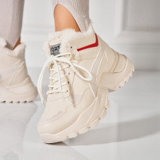 Ghete Dama Imblanite Bej din Piele Ecologica Lyra Ghete Dama Imblanite Bej din Piele Ecologica Lyra