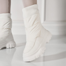 Cizme Dama Imblanite Albe din Piele Ecologica Celina Cizme Dama Imblanite Albe din Piele Ecologica Celina