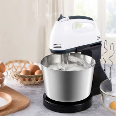 Mixer cu bol din inox, putere 200 W, 2L, inox, 7 trepte de Viteze