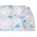 Cearceaf cu elastic din bumbac 120 x 60 cm, Blue Rabbits Cearceaf cu elastic din bumbac 120 x 60 cm, Blue Rabbits